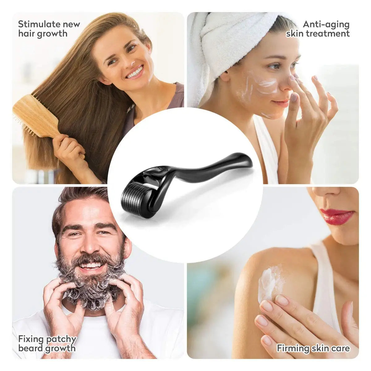 Derma roller barbe et cheveux