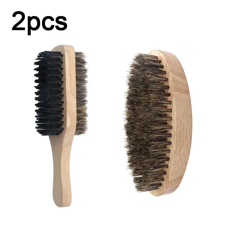 Set de brosses à barbe en bois