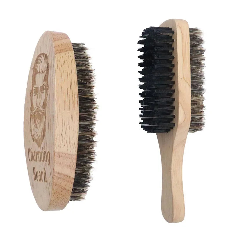 Set de brosses à barbe en bois