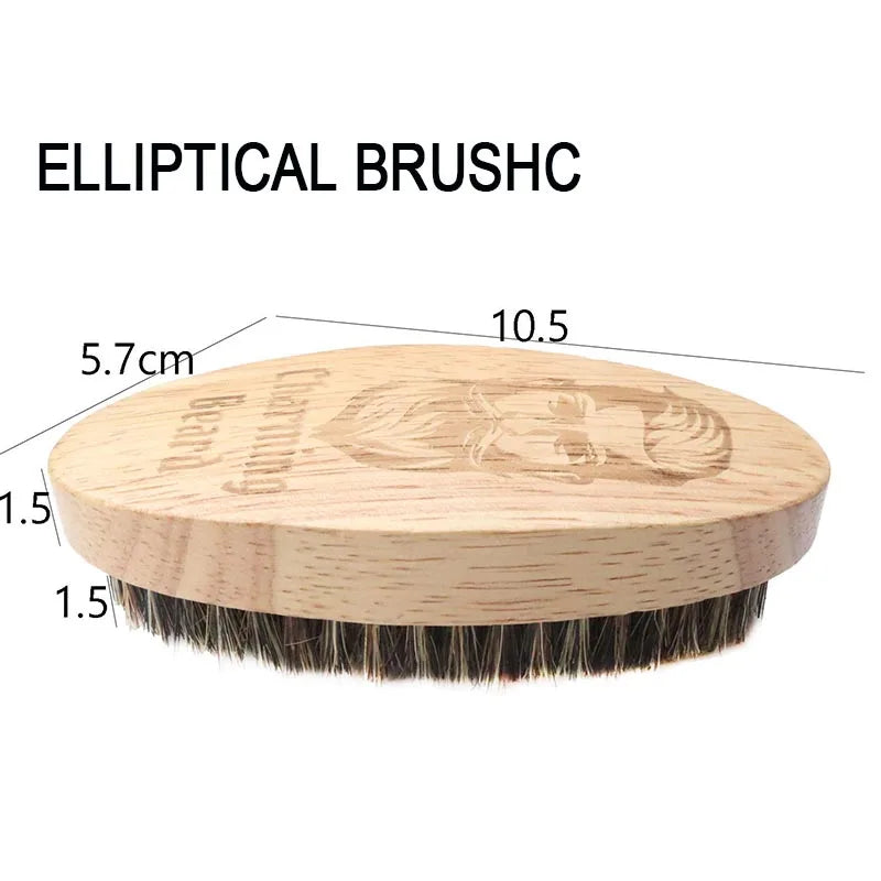 Set de brosses à barbe en bois