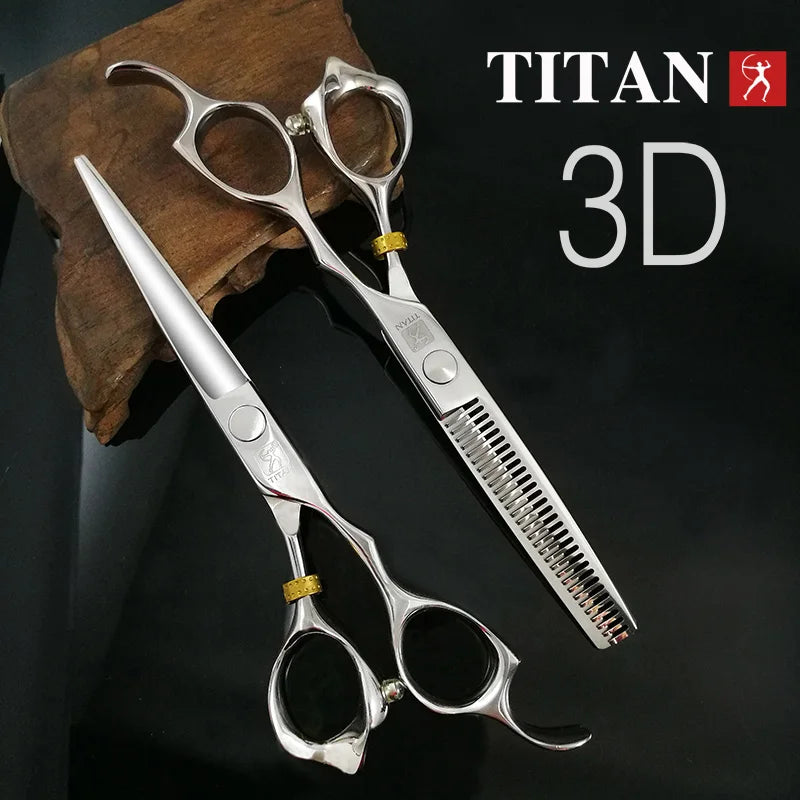 Titan 3D Scissors Professional Barber Hairdressing Shears Hair Cutting Machine Barber Shop Hair Scissors FadeR