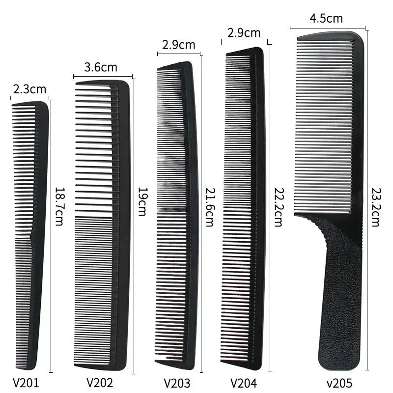 Set de 5 peignes noirs antistatiques