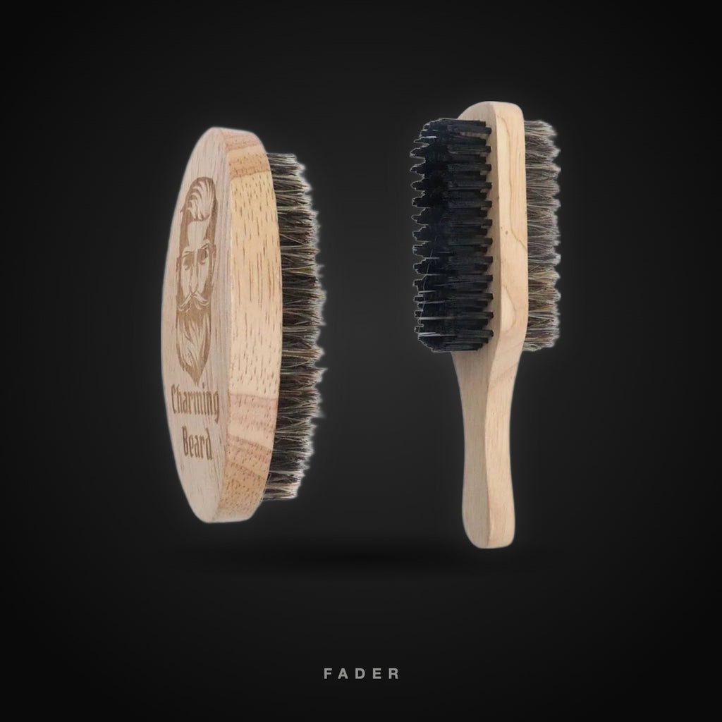 Set de brosses à barbe en bois